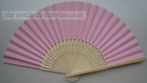 paper pink Wedding fans for sal