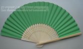 Green wedding paper folding fan