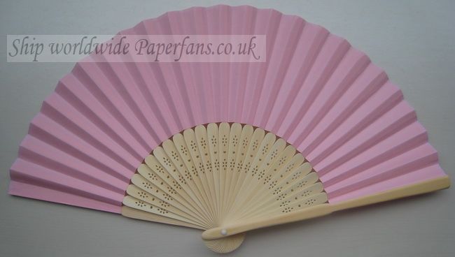 paper pink Wedding fans for sale