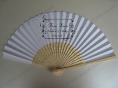 personalized fans for wedding w
