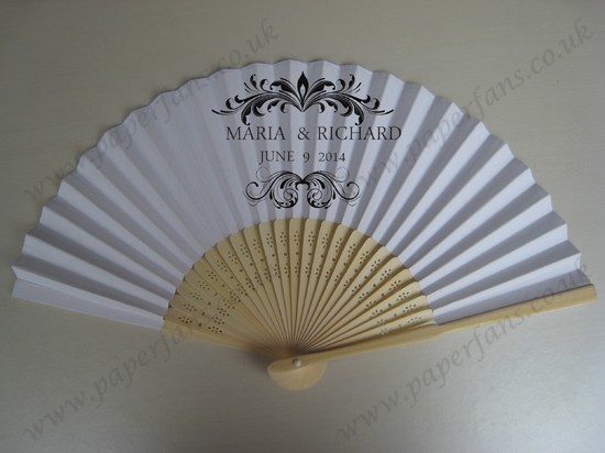 cheap wedding foldable fans personalized wedding gift
