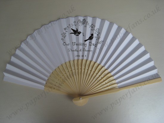 quality wedding hand fans personalized