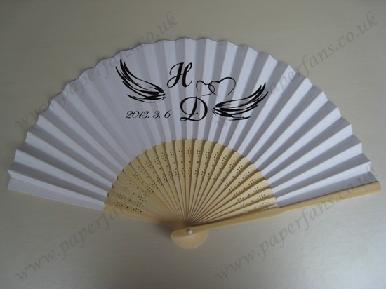 beautiful gift paper hand fans for wedding