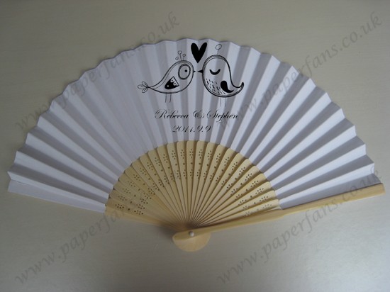 Eye-catching customized wedding fans