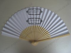 Folding bamboo wedding fan pers