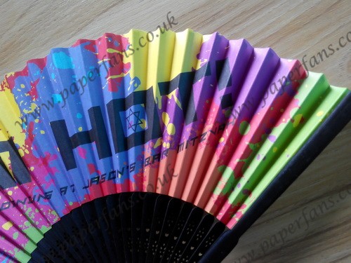 personalized wedding fan fabric folding fan