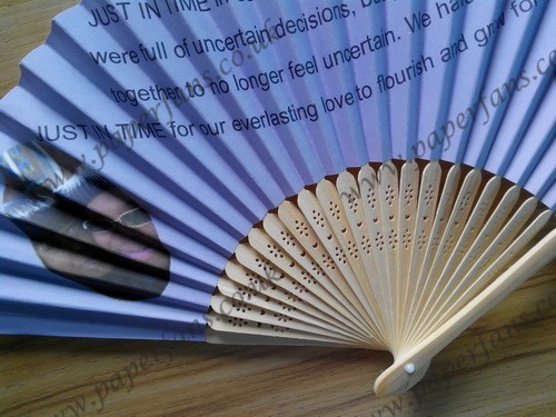 wedding party supplies personalized paper fans