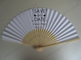 wedding paper fans personalized