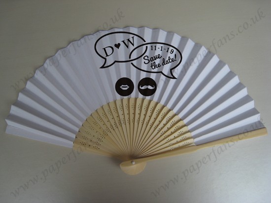 customized printed hand fans wedding gifts
