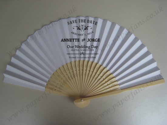 popular wedding gift paper fans personalized