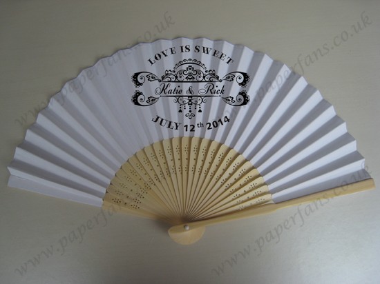 nice personalized gift wedding fans cheap