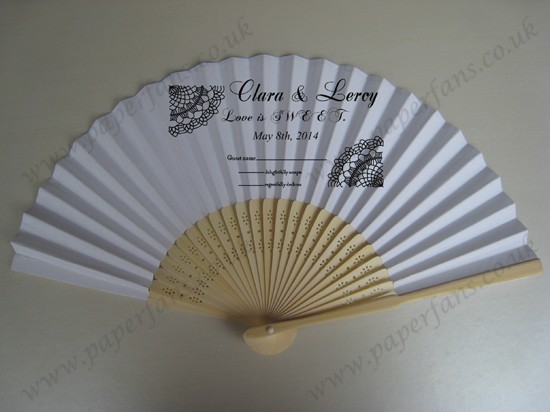 wedding decoration gift personalized hand fans